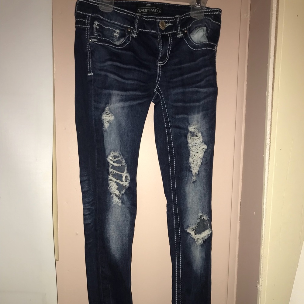 Distressed Almost Famous Jeans